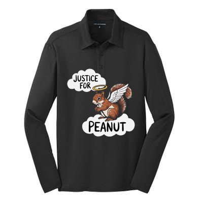 Justice For Peanut The Squirrel Silk Touch Performance Long Sleeve Polo