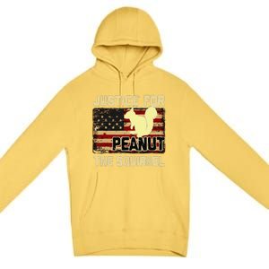 Justice For Peanut The Squirrel Peanut Squirrel Premium Pullover Hoodie