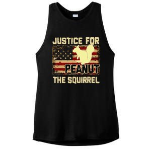 Justice For Peanut The Squirrel Peanut Squirrel Ladies PosiCharge Tri-Blend Wicking Tank