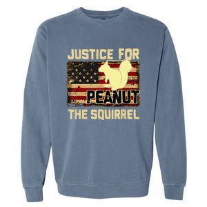 Justice For Peanut The Squirrel Peanut Squirrel Garment-Dyed Sweatshirt