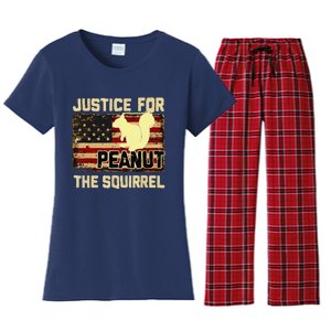 Justice For Peanut The Squirrel Peanut Squirrel Women's Flannel Pajama Set