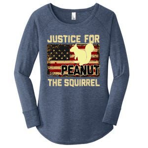 Justice For Peanut The Squirrel Peanut Squirrel Women's Perfect Tri Tunic Long Sleeve Shirt