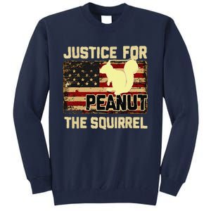 Justice For Peanut The Squirrel Peanut Squirrel Tall Sweatshirt