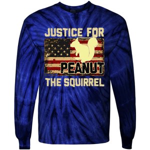 Justice For Peanut The Squirrel Peanut Squirrel Tie-Dye Long Sleeve Shirt