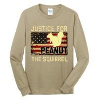 Justice For Peanut The Squirrel Peanut Squirrel Tall Long Sleeve T-Shirt