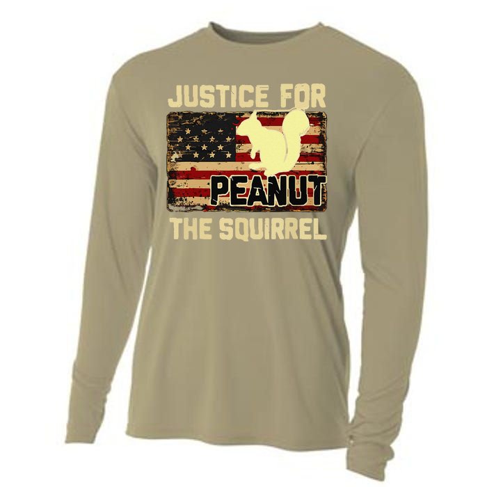 Justice For Peanut The Squirrel Peanut Squirrel Cooling Performance Long Sleeve Crew