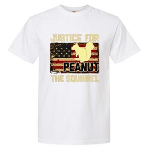 Justice For Peanut The Squirrel Peanut Squirrel Garment-Dyed Heavyweight T-Shirt