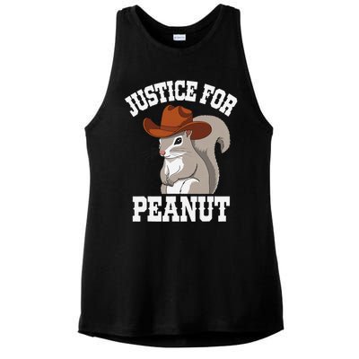 Justice For Peanut The Squirrel 2024 Ladies PosiCharge Tri-Blend Wicking Tank