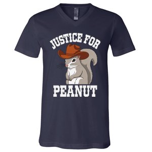 Justice For Peanut The Squirrel 2024 V-Neck T-Shirt