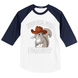 Justice For Peanut The Squirrel 2024 Baseball Sleeve Shirt