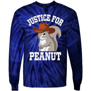 Justice For Peanut The Squirrel 2024 Tie-Dye Long Sleeve Shirt