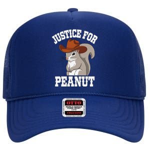 Justice For Peanut The Squirrel 2024 High Crown Mesh Back Trucker Hat