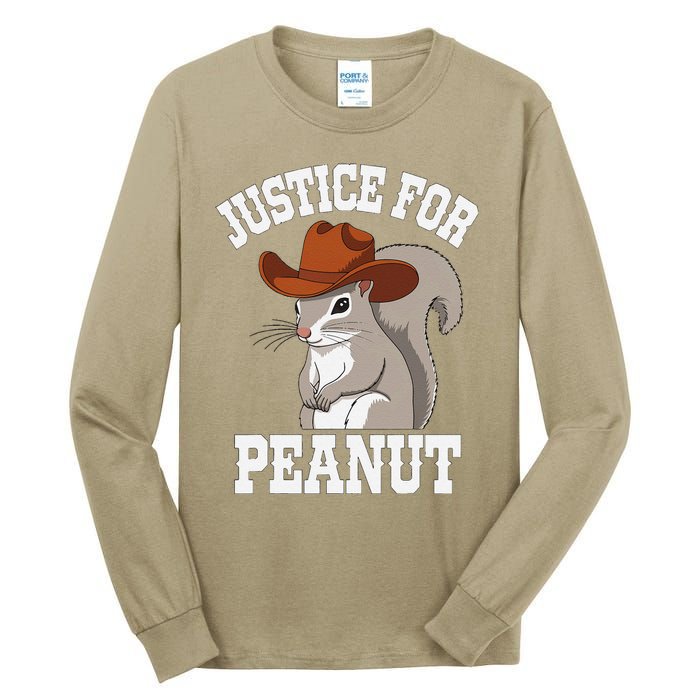 Justice For Peanut The Squirrel 2024 Tall Long Sleeve T-Shirt