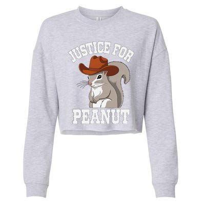 Justice For Peanut The Squirrel 2024 Cropped Pullover Crew