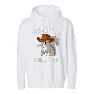 Justice For Peanut The Squirrel 2024 Garment-Dyed Fleece Hoodie