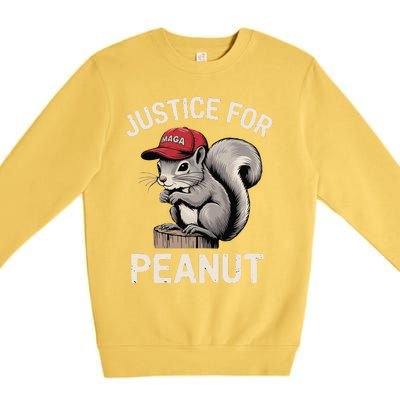 Justice For Peanut The Squirrels 2024 Premium Crewneck Sweatshirt