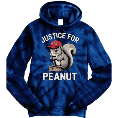 Justice For Peanut The Squirrels 2024 Tie Dye Hoodie