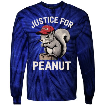 Justice For Peanut The Squirrels 2024 Tie-Dye Long Sleeve Shirt