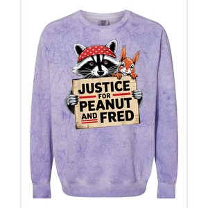 Justice For Peanut And Fred Animal Rights Protest Colorblast Crewneck Sweatshirt