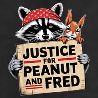 Justice For Peanut And Fred Animal Rights Protest Cool Comfort Performance Bucket Hat