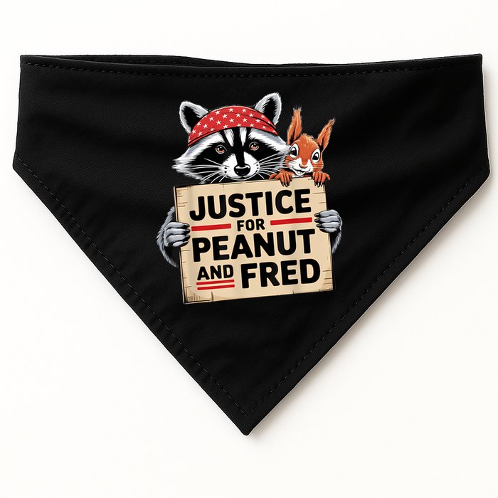 Justice For Peanut And Fred Animal Rights Protest USA-Made Doggie Bandana