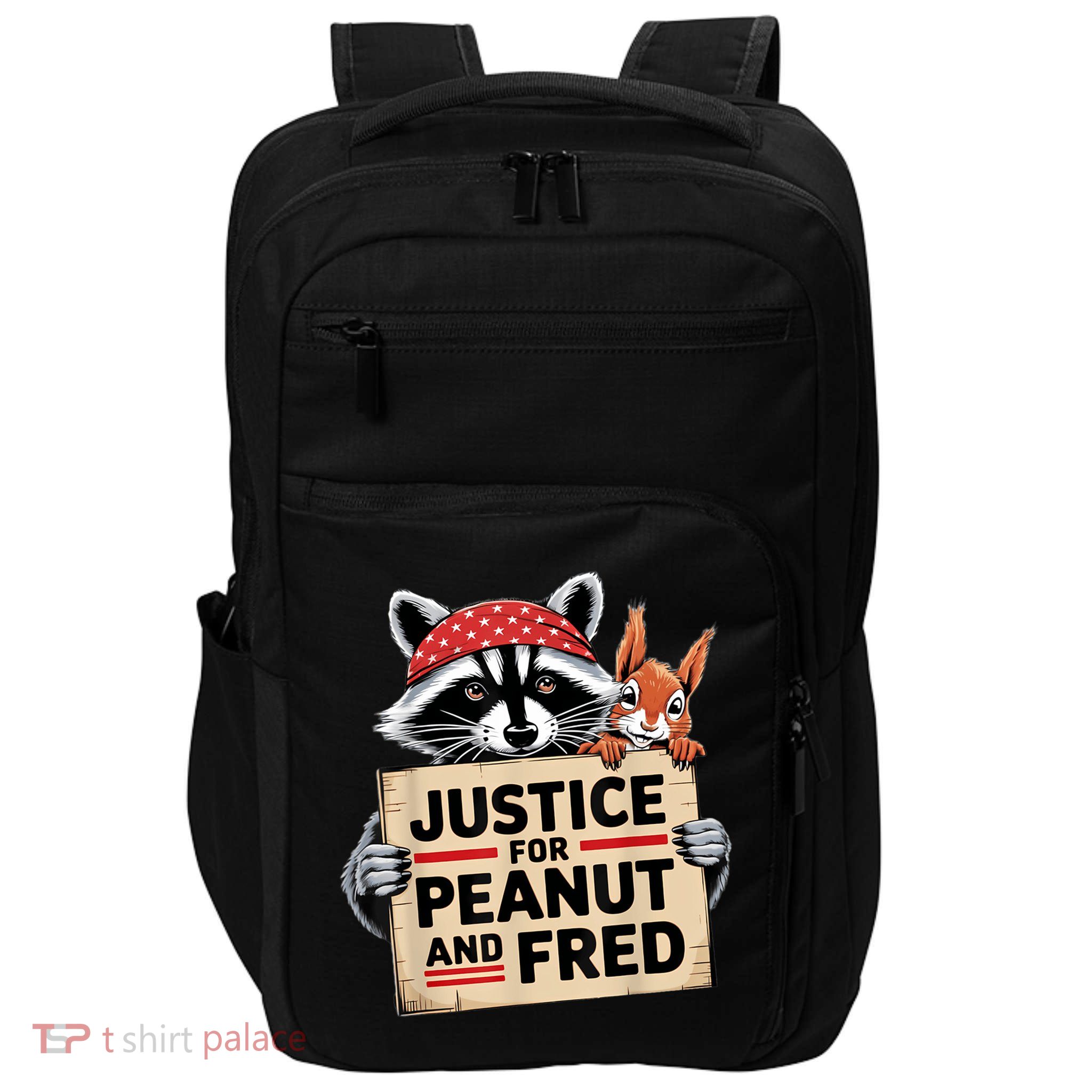 Justice For Peanut And Fred Animal Rights Protest Impact Tech Backpack