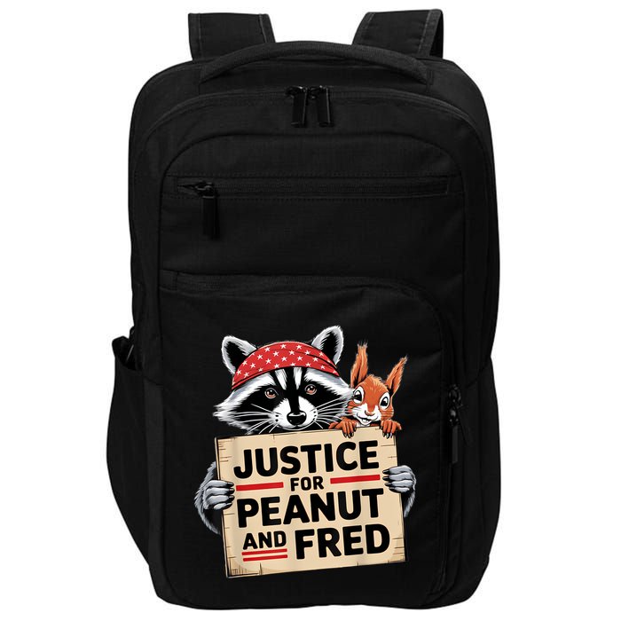 Justice For Peanut And Fred Animal Rights Protest Impact Tech Backpack