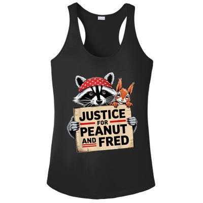 Justice For Peanut And Fred Animal Rights Protest Ladies PosiCharge Competitor Racerback Tank