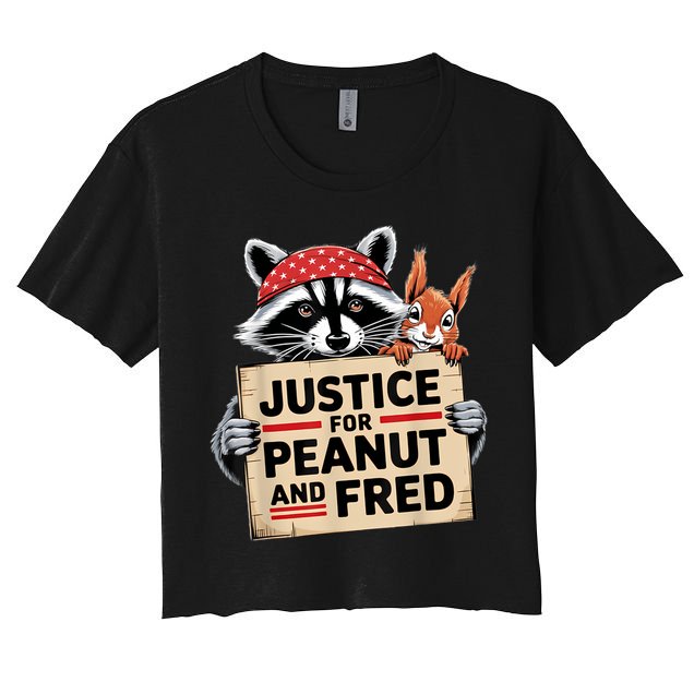 Justice For Peanut And Fred Animal Rights Protest Crop Top