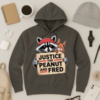 Justice For Peanut And Fred Animal Rights Protest Hoodie