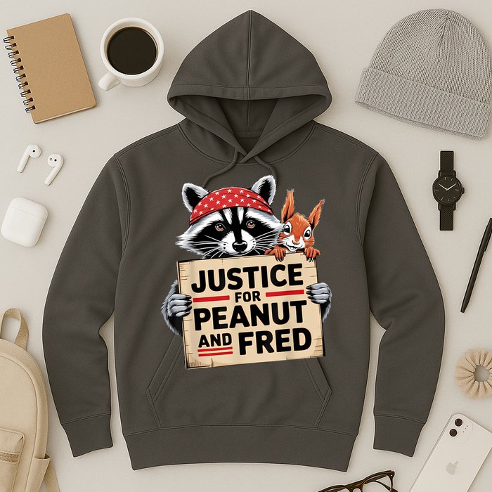 Justice For Peanut And Fred Animal Rights Protest Hoodie