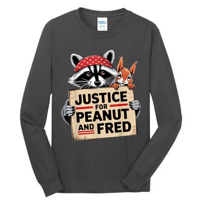 Justice For Peanut And Fred Animal Rights Protest Tall Long Sleeve T-Shirt