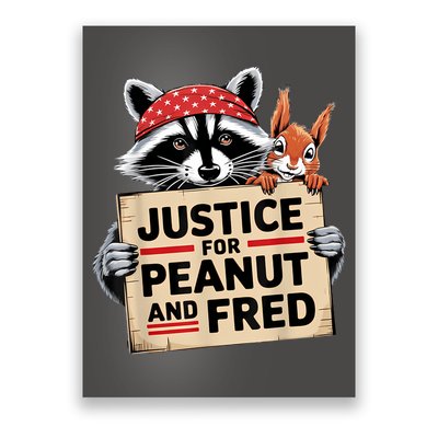 Justice For Peanut And Fred Animal Rights Protest Poster