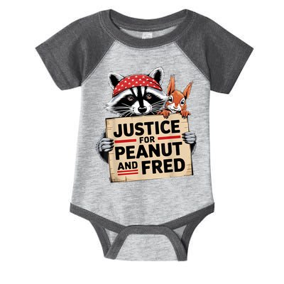 Justice For Peanut And Fred Animal Rights Protest Infant Baby Jersey Bodysuit