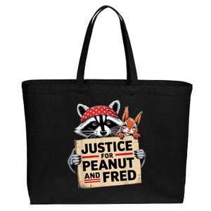 Justice For Peanut And Fred Animal Rights Protest Cotton Canvas Jumbo Tote