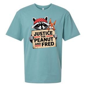 Justice For Peanut And Fred Animal Rights Protest Sueded Cloud Jersey T-Shirt