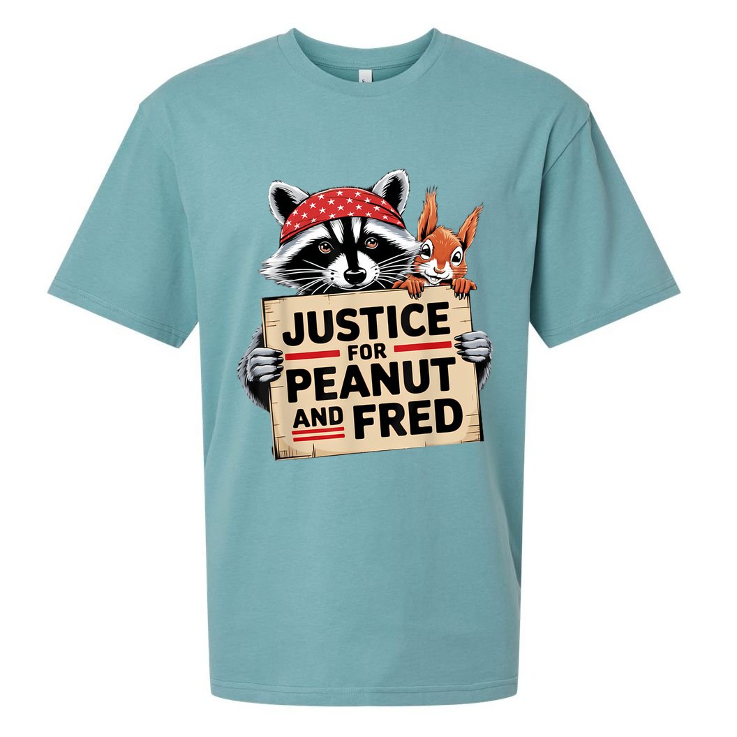 Justice For Peanut And Fred Animal Rights Protest Sueded Cloud Jersey T-Shirt
