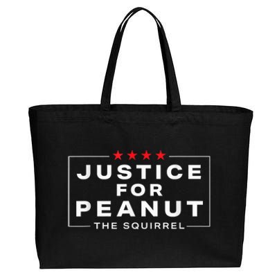 Justice For Peanut The Squirrel Funny Peanut Squirrel Cotton Canvas Jumbo Tote