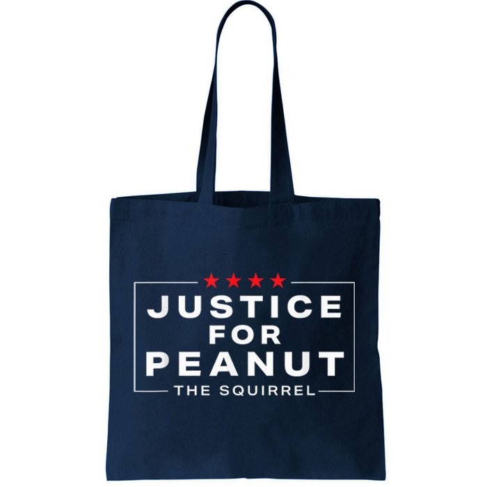 Justice For Peanut The Squirrel Funny Peanut Squirrel Tote Bag