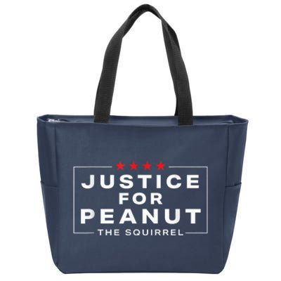 Justice For Peanut The Squirrel Funny Peanut Squirrel Zip Tote Bag