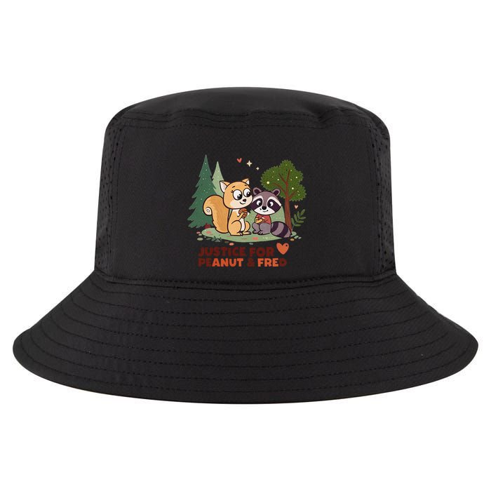 Justice For Peanut The Squirrel And Fred The Raccon Cool Comfort Performance Bucket Hat