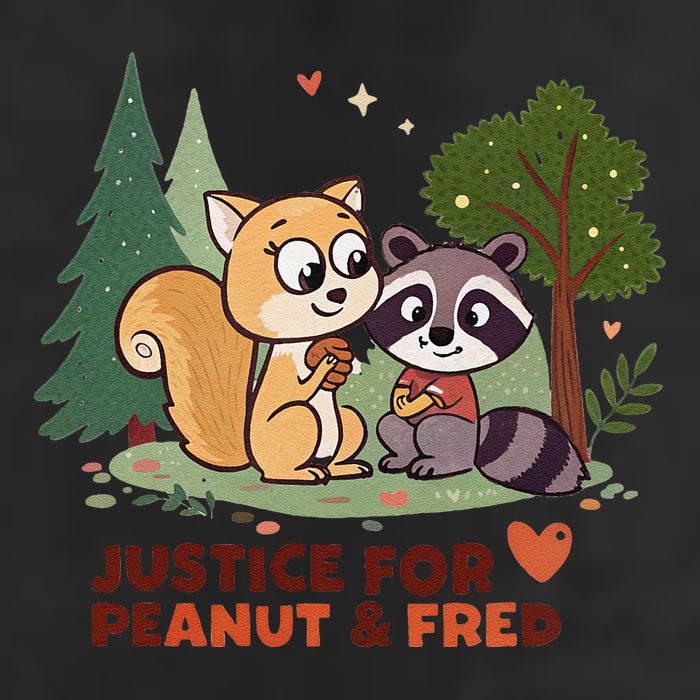 Justice For Peanut The Squirrel And Fred The Raccon Cool Comfort Performance Bucket Hat