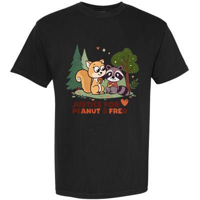 Justice For Peanut The Squirrel And Fred The Raccon Garment-Dyed Heavyweight T-Shirt