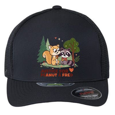 Justice For Peanut The Squirrel And Fred The Raccon Flexfit Unipanel Trucker Cap