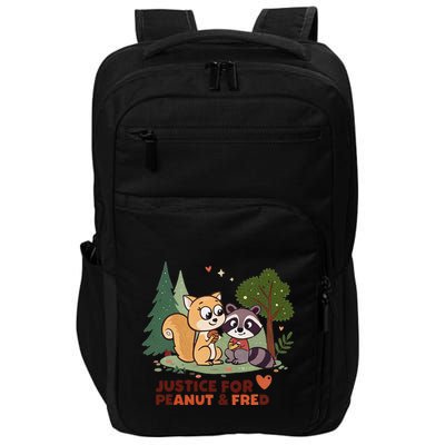 Justice For Peanut The Squirrel And Fred The Raccon Impact Tech Backpack