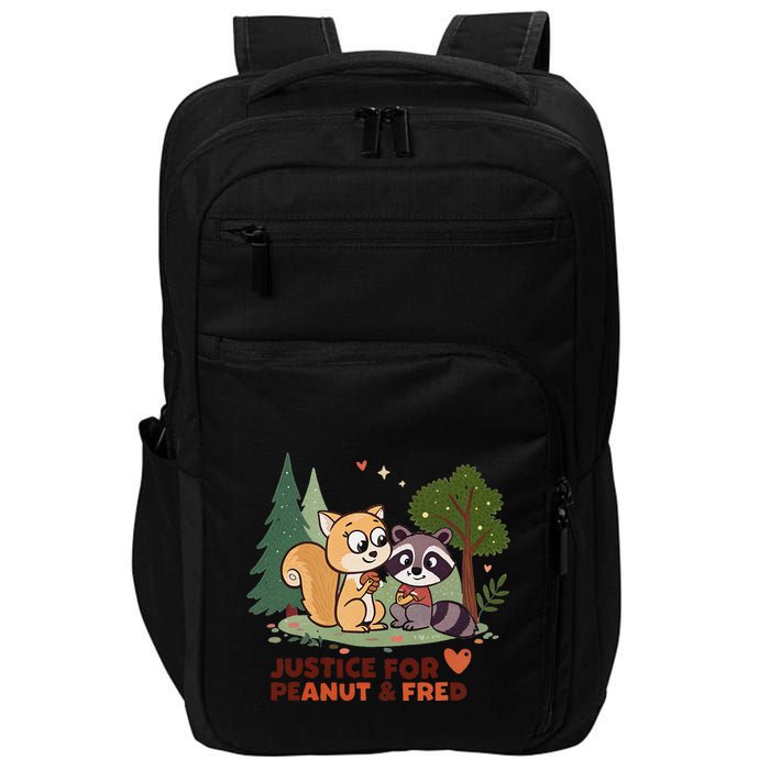 Justice For Peanut The Squirrel And Fred The Raccon Impact Tech Backpack