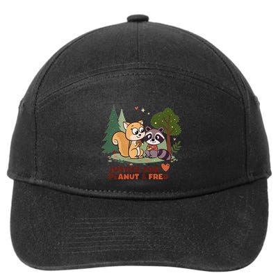 Justice For Peanut The Squirrel And Fred The Raccon 7-Panel Snapback Hat