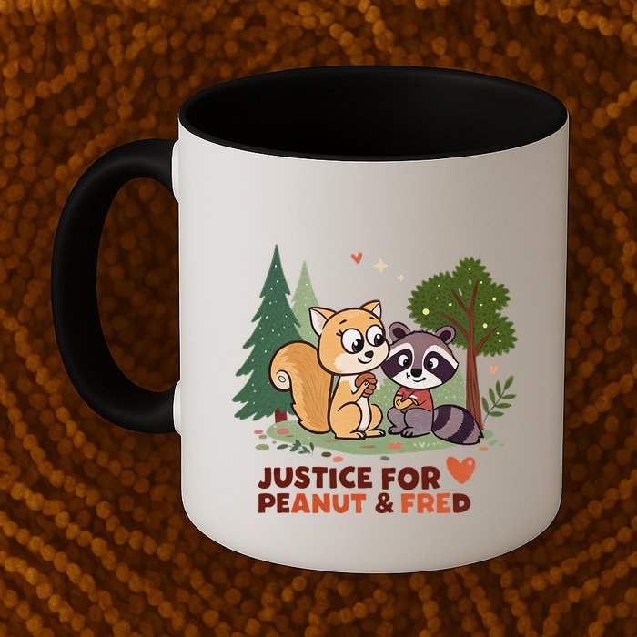 Justice For Peanut The Squirrel And Fred The Raccon Mug
