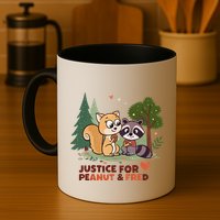 Justice For Peanut The Squirrel And Fred The Raccon Mug