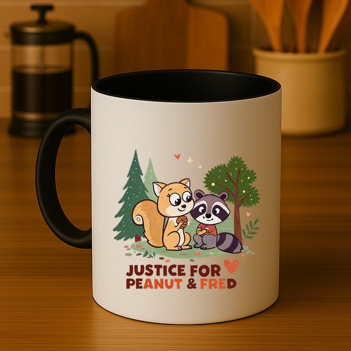 Justice For Peanut The Squirrel And Fred The Raccon Mug